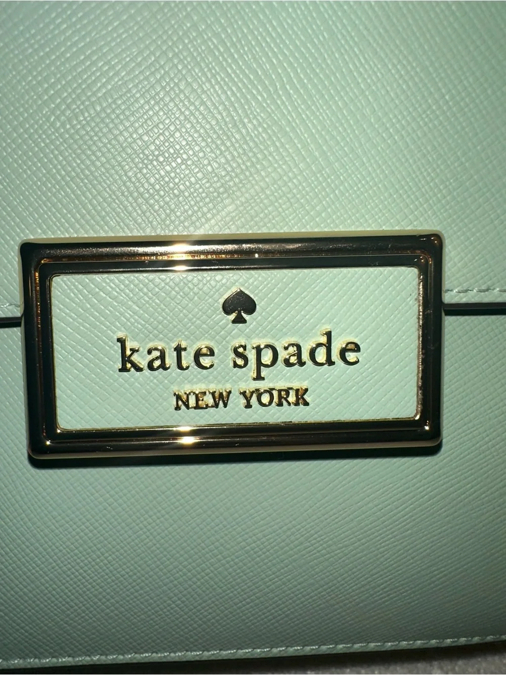 kate spade Mint Green Top-Handle Satchel with Gold Hardware